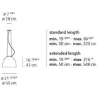 Artemide - Nur Suspension - A240618 | Montreal Lighting & Hardware
