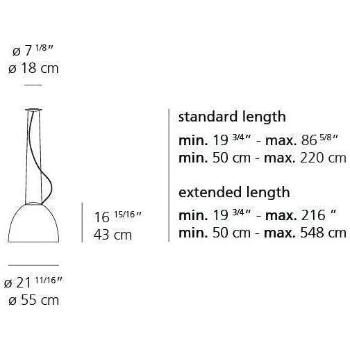 Artemide - Nur Suspension - A240618 | Montreal Lighting & Hardware