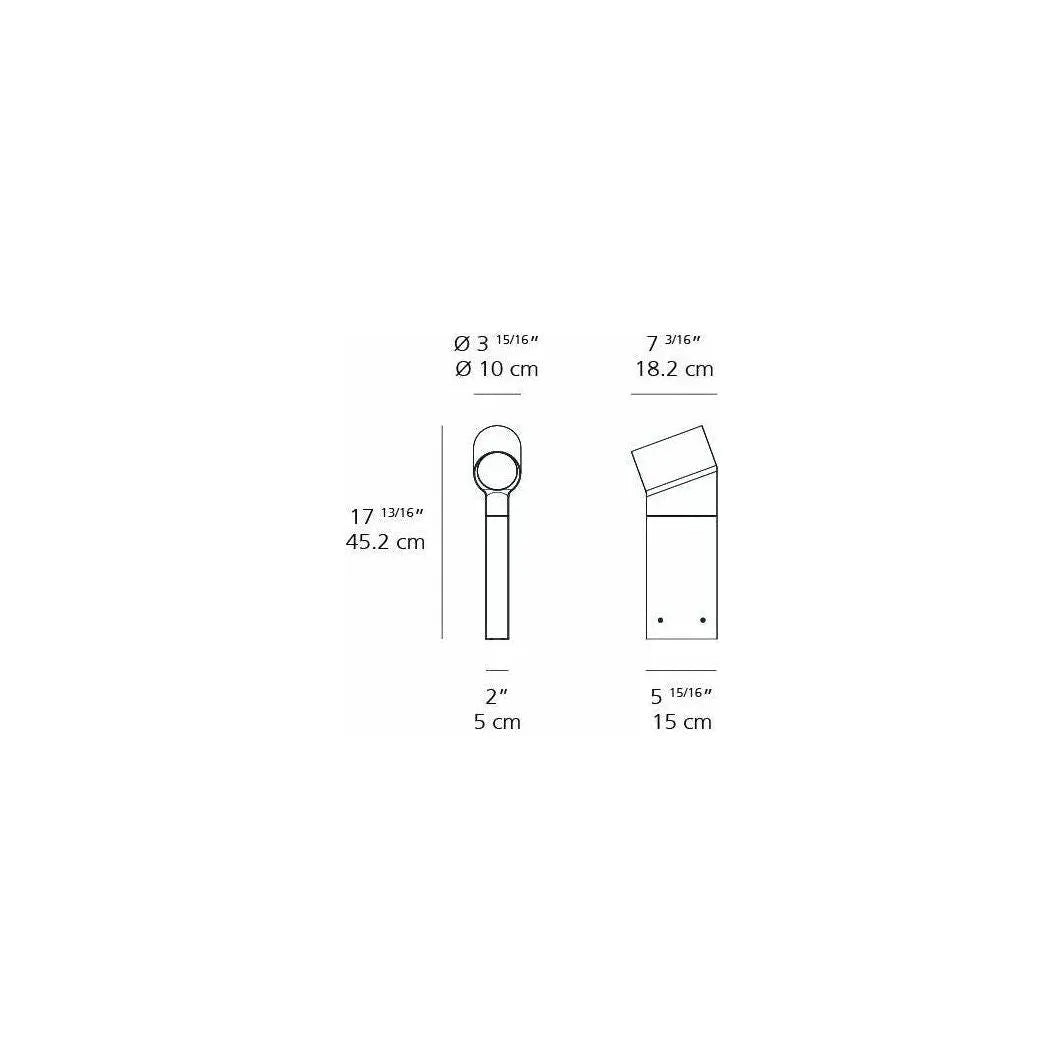 Artemide - Oblique Bollard - T086208 | Montreal Lighting & Hardware