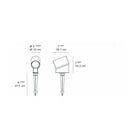 Artemide - Oblique Bollard with Ground Spike - OBL0011 | Montreal Lighting & Hardware