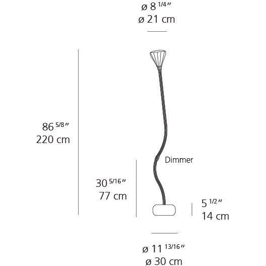 Artemide - Pipe Floor Lamp - 0670W15A | Montreal Lighting & Hardware