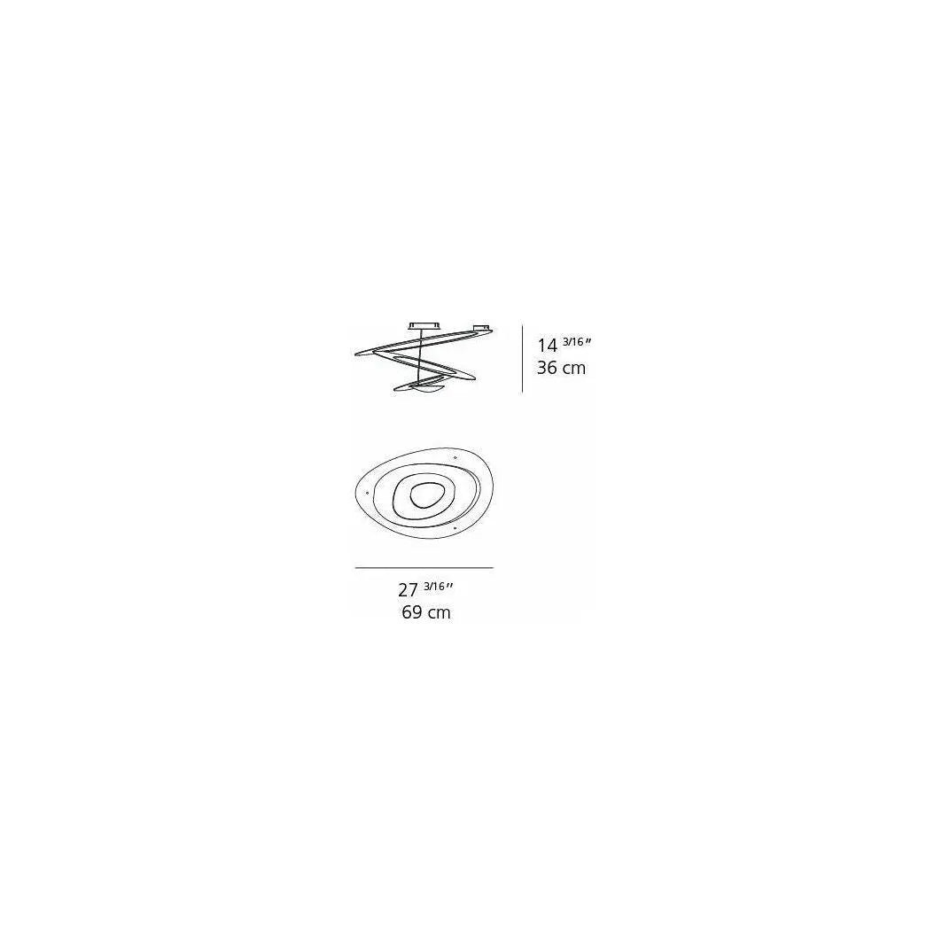 Artemide - Pirce Ceiling Light - 1255W18A | Montreal Lighting & Hardware