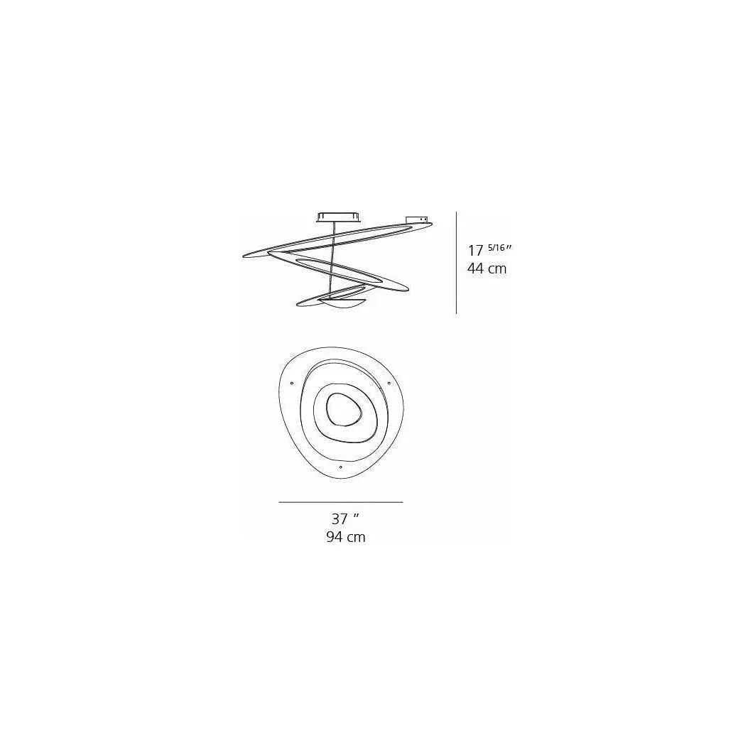 Artemide - Pirce Ceiling Light - 1255W18A | Montreal Lighting & Hardware