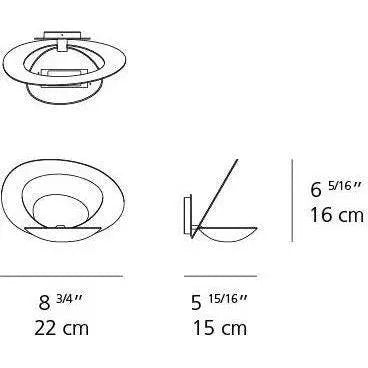 Artemide - Pirce Micro LED Wall Light - 1248W18A | Montreal Lighting & Hardware