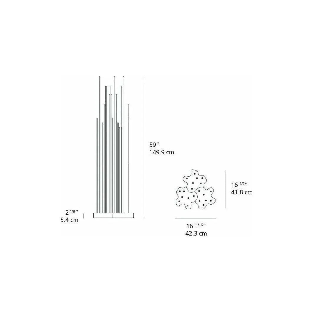 Artemide - Reeds Outdoor Triple Floor Light - T087708 | Montreal Lighting & Hardware
