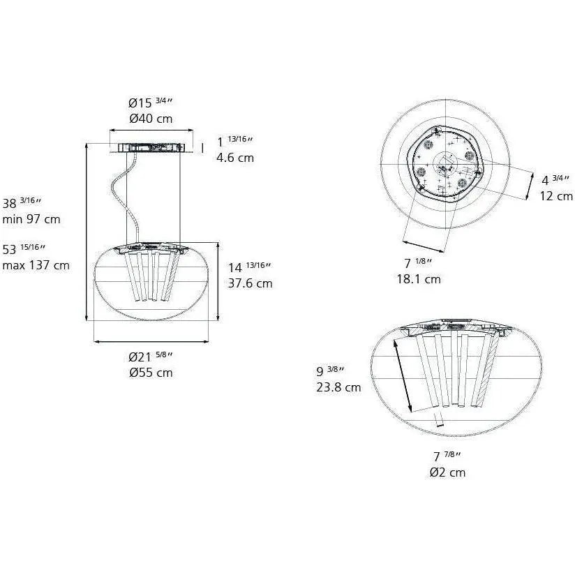 Artemide - Spectral Light Suspension - 0341015A | Montreal Lighting & Hardware