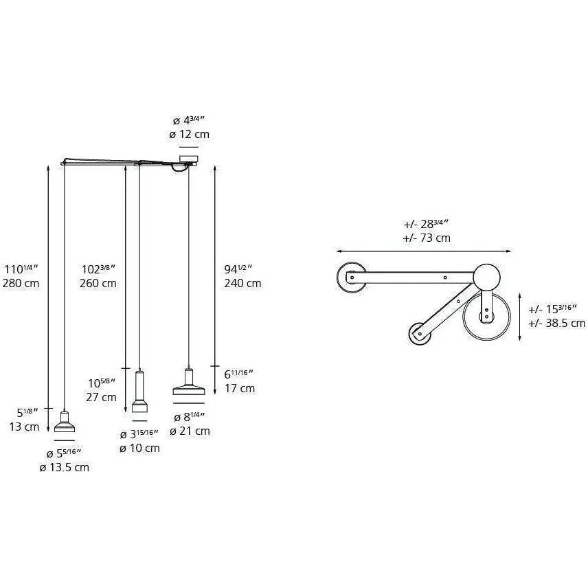 Artemide - Stablight Multi Light Suspension - DDST01004158 | Montreal Lighting & Hardware