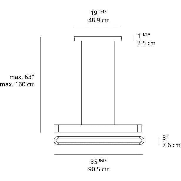 Artemide - Talo LED Suspension - 1922128A | Montreal Lighting & Hardware