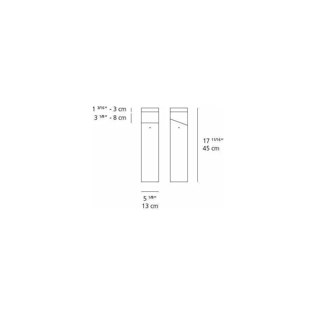 Artemide - Tetragono Outdoor Bollard - T417100W08 | Montreal Lighting & Hardware