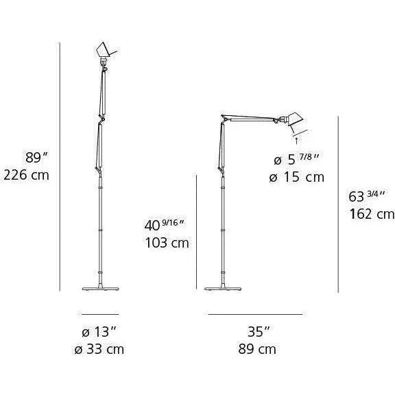 Artemide - Tolomeo Classic Floor Lamp - TOL0100 | Montreal Lighting & Hardware