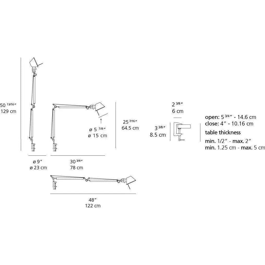 Artemide - Tolomeo Classic Table Lamp - TOL0015 | Montreal Lighting & Hardware
