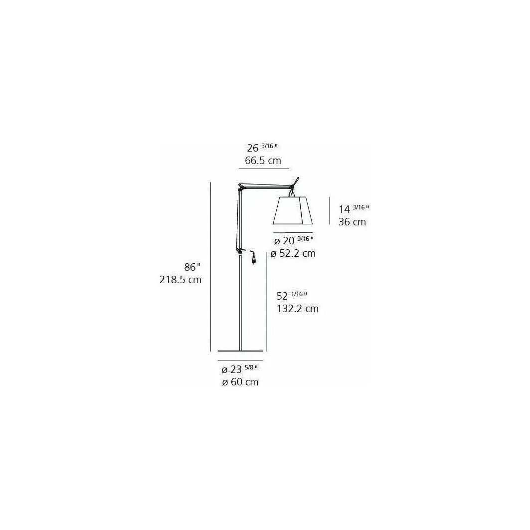 Artemide - Tolomeo Mega Outdoor Floor Lamp - TOU0104 | Montreal Lighting & Hardware