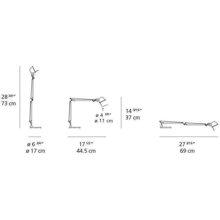 Artemide - Tolomeo Micro Table Lamp - TOL0091 | Montreal Lighting & Hardware