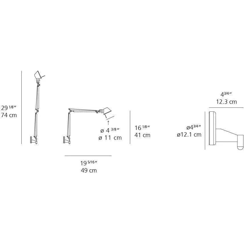 Artemide - Tolomeo Micro Wall Light - TOL1142 | Montreal Lighting & Hardware