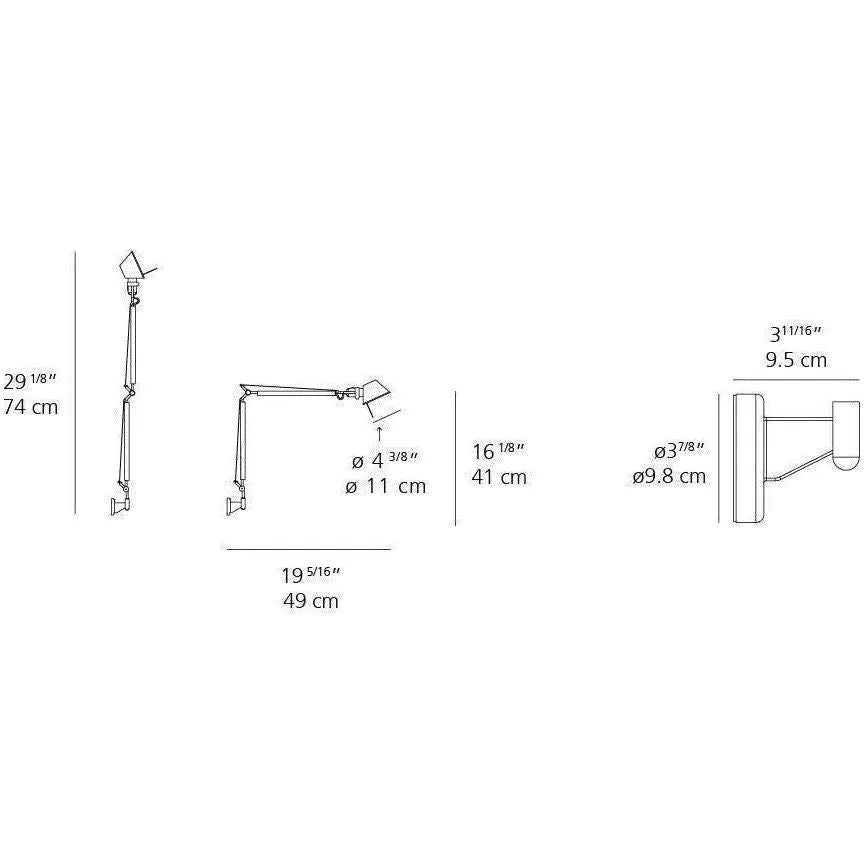 Artemide - Tolomeo Micro Wall Light - TOL1142 | Montreal Lighting & Hardware