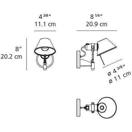 Artemide - Tolomeo Micro Wall Spot - A044058 | Montreal Lighting & Hardware