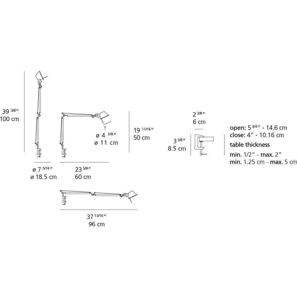 Artemide - Tolomeo Midi LED Table Lamp - TOL0084 | Montreal Lighting & Hardware