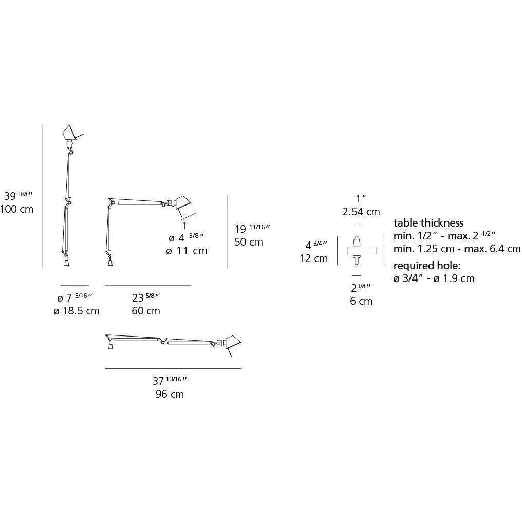Artemide - Tolomeo Midi LED Table Lamp - TOL0084 | Montreal Lighting & Hardware