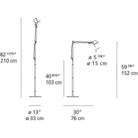 Artemide - Tolomeo Mini Floor Lamp - TOL0115 | Montreal Lighting & Hardware