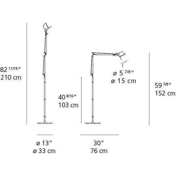 Artemide - Tolomeo Mini Floor Lamp - TOL0115 | Montreal Lighting & Hardware