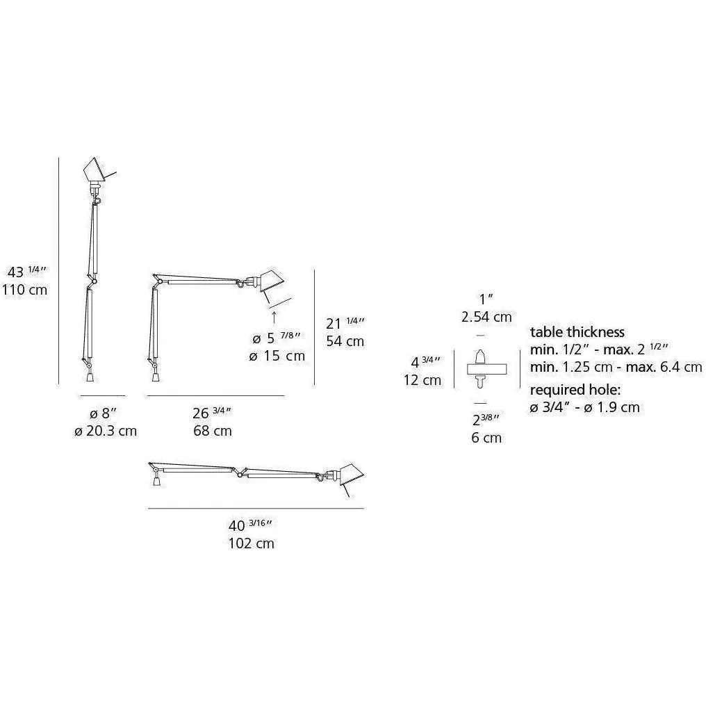Artemide - Tolomeo Mini Table Lamp - TOL0059 | Montreal Lighting & Hardware