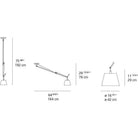 Artemide - Tolomeo Off Center Shade Suspension - TOL1054 | Montreal Lighting & Hardware