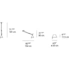 Artemide - Tolomeo Off Center Suspension - TOL1020 | Montreal Lighting & Hardware