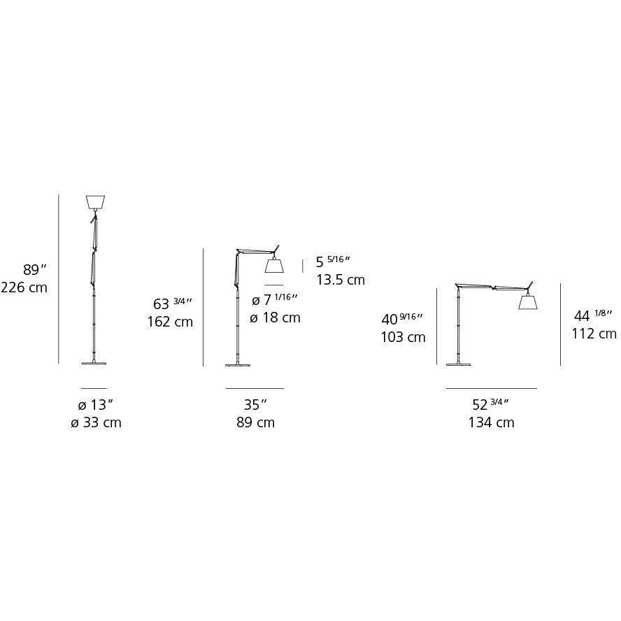Artemide - Tolomeo Shade Floor Lamp - TLS0110 | Montreal Lighting & Hardware