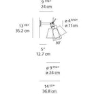 Artemide - Tolomeo Shade Wall Light - TOL1170 | Montreal Lighting & Hardware