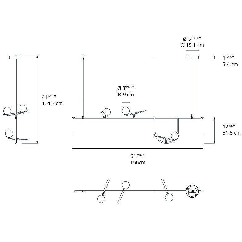 Artemide - Yanzi Linear Suspension - 1104018A | Montreal Lighting & Hardware