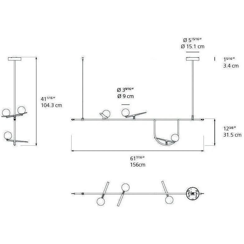 Artemide - Yanzi Linear Suspension - 1104018A | Montreal Lighting & Hardware
