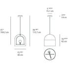 Artemide - Yanzi Suspension - 1103018A | Montreal Lighting & Hardware