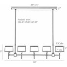 Arteriors - Luciano Linear Chandelier - 89022 | Montreal Lighting & Hardware