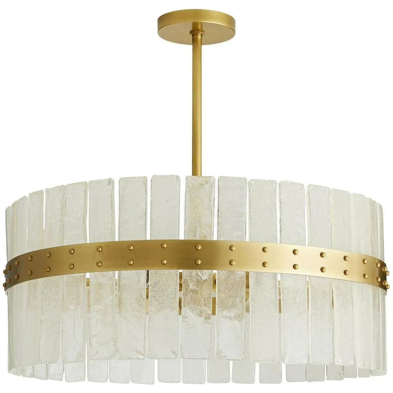 Arteriors - DRC10 - Eight Light Chandelier - Sinclair - Smoke/Antique Brass