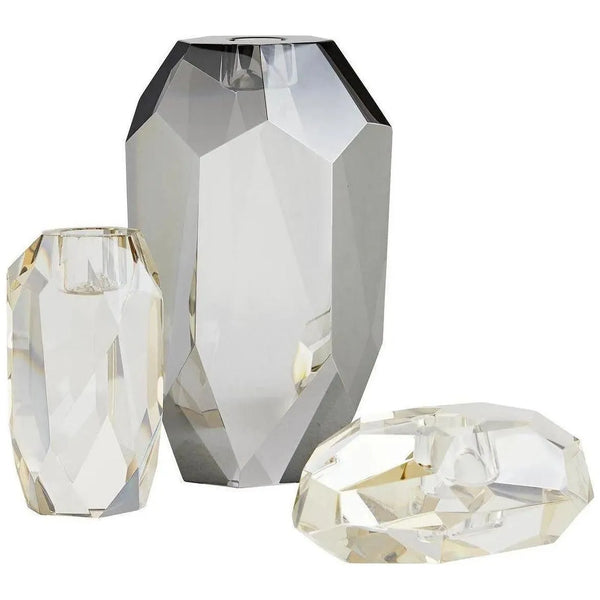 Violet Candle Holders Set of 3