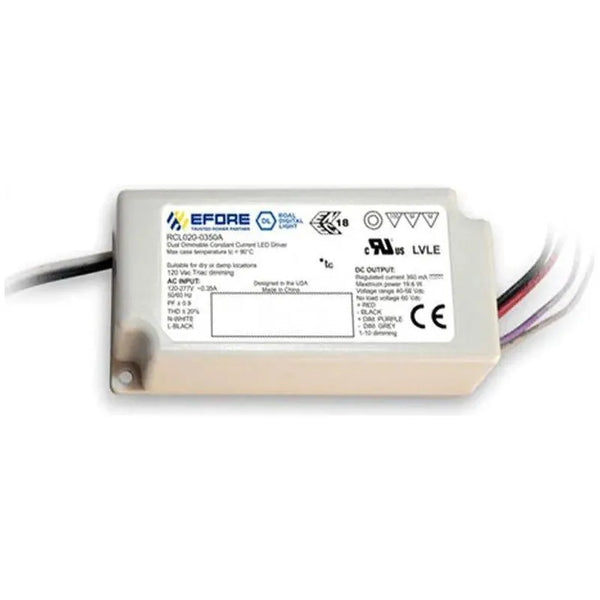 15W 350mA Constant Current Phase and 0-10V Dim LED Driver