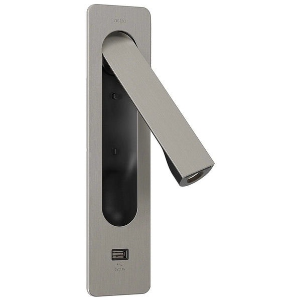 Keta Recessed Reading Light with USB Port