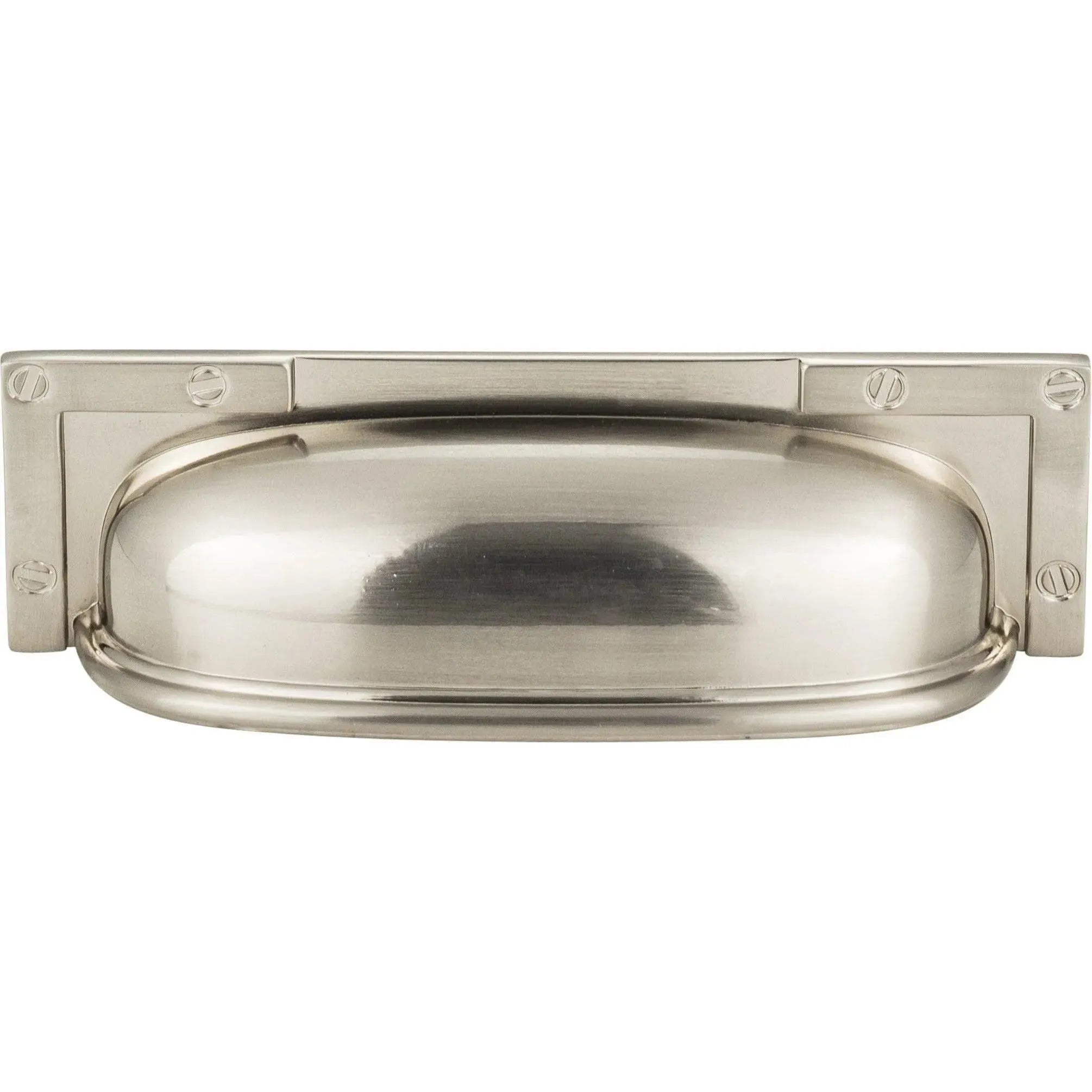 Atlas Homewares - Campaign L-Bracket Cup Pull - 382-BRN | Montreal Lighting & Hardware
