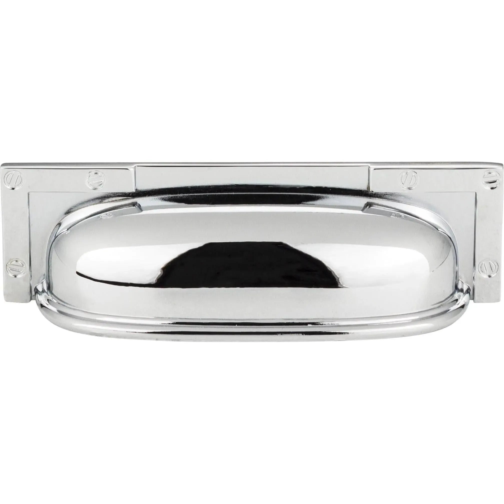 Atlas Homewares - Campaign L-Bracket Cup Pull - 382-CH | Montreal Lighting & Hardware