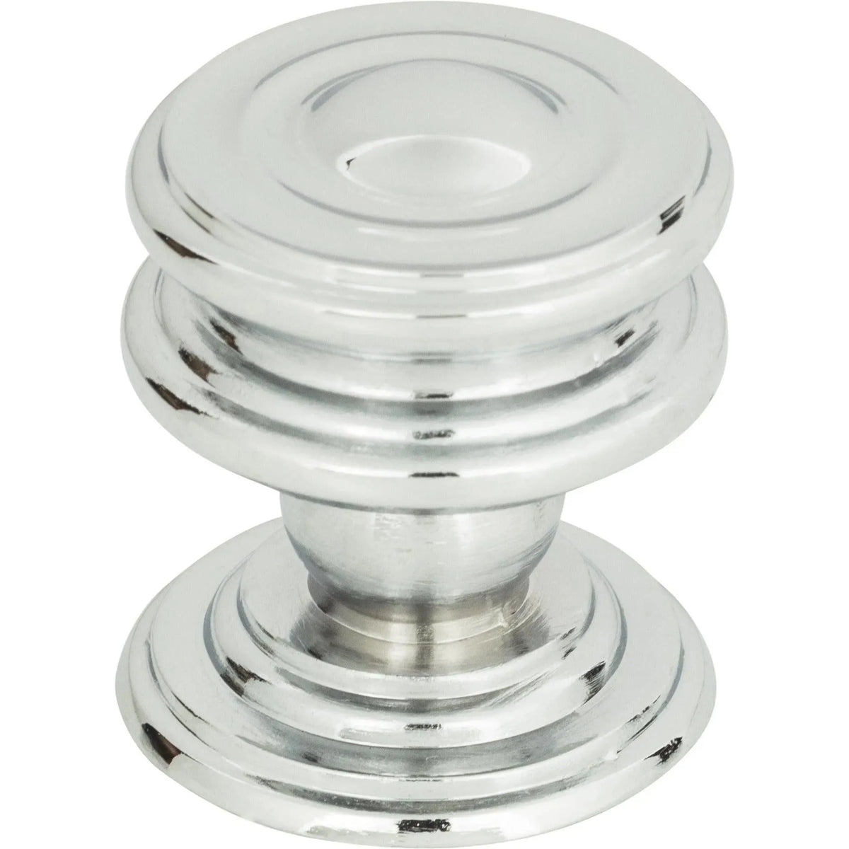 Atlas Homewares - Campaign Round Knob - 376-CH | Montreal Lighting & Hardware