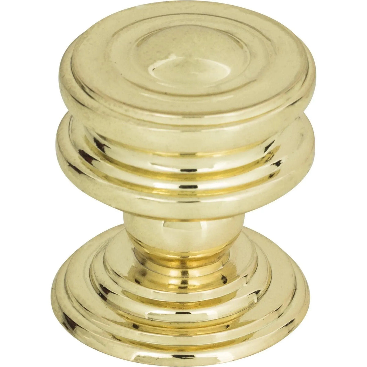 Atlas Homewares - Campaign Round Knob - 376-PB | Montreal Lighting & Hardware