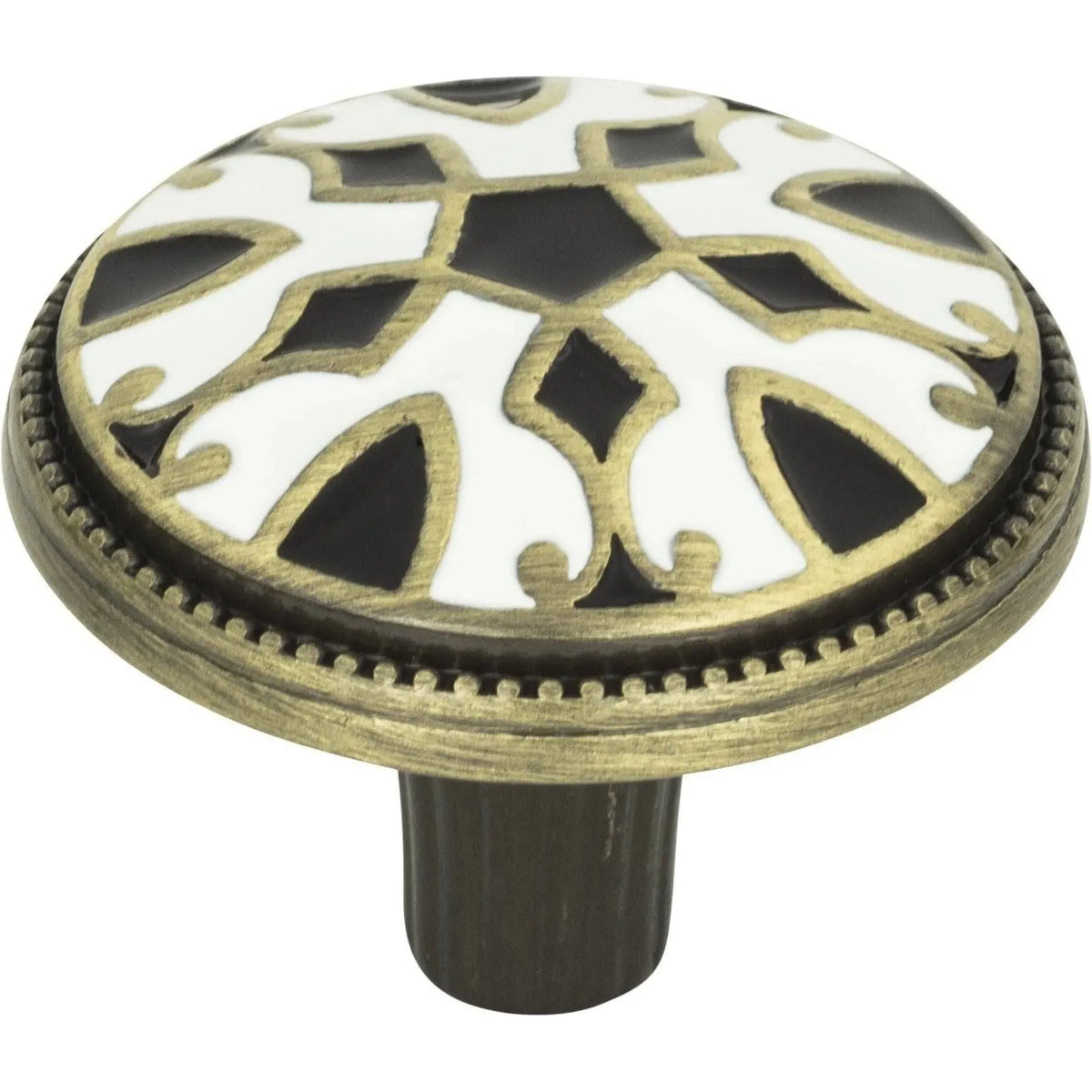 Atlas Homewares - Canterbury Knob - 3186-B-W | Montreal Lighting & Hardware