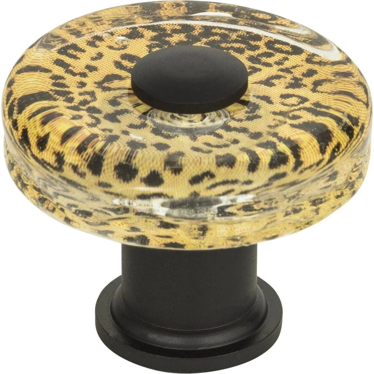 Atlas Homewares - Cheetah Glass Round Knob - 3231-BL | Montreal Lighting & Hardware