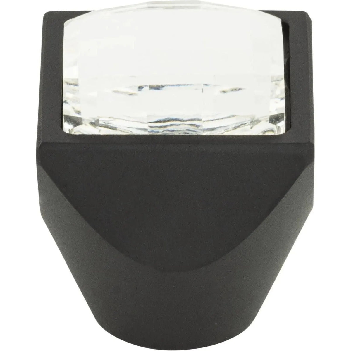 Atlas Homewares - Crystal Large Square Knob - 3196-BL | Montreal Lighting & Hardware