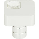Atlas Homewares - Crystal Off Center Square Knob - 3194-MC | Montreal Lighting & Hardware