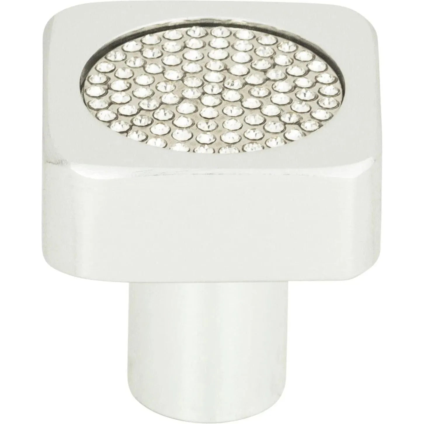 Atlas Homewares - Crystal Square Inset Knob - 3193-MC | Montreal Lighting & Hardware