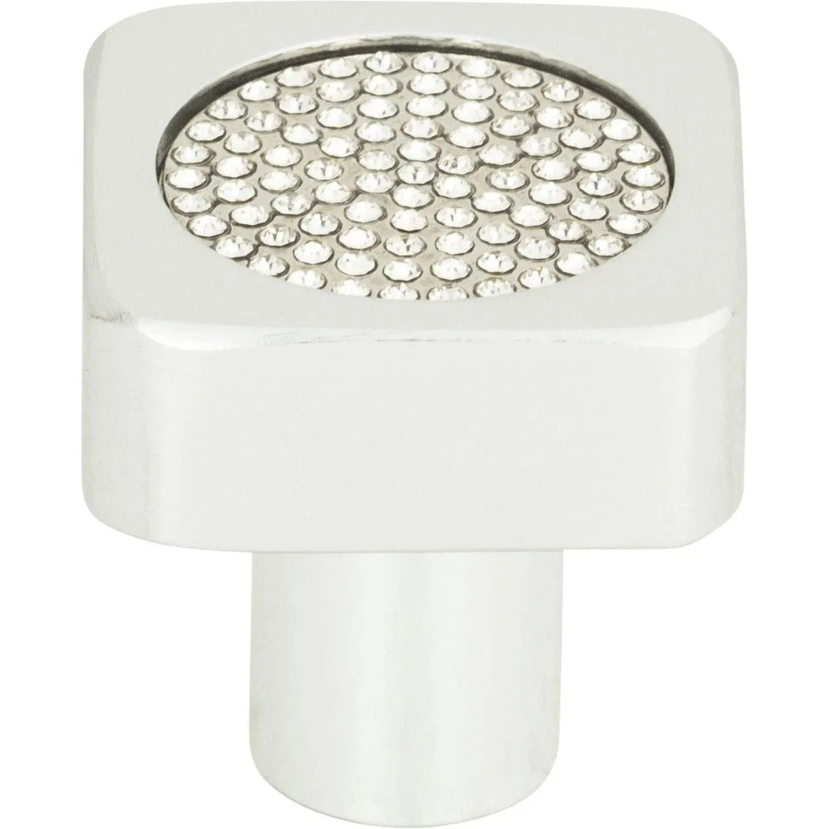 Atlas Homewares - Crystal Square Inset Knob - 3193-MC | Montreal Lighting & Hardware