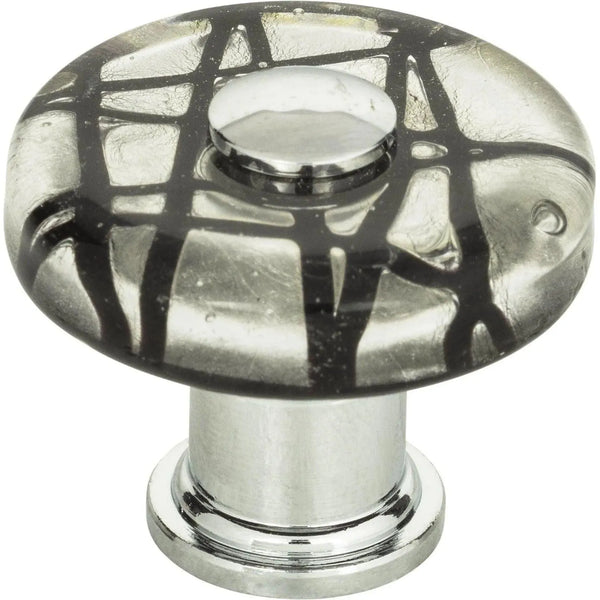Bouton rond en verre Eclipse