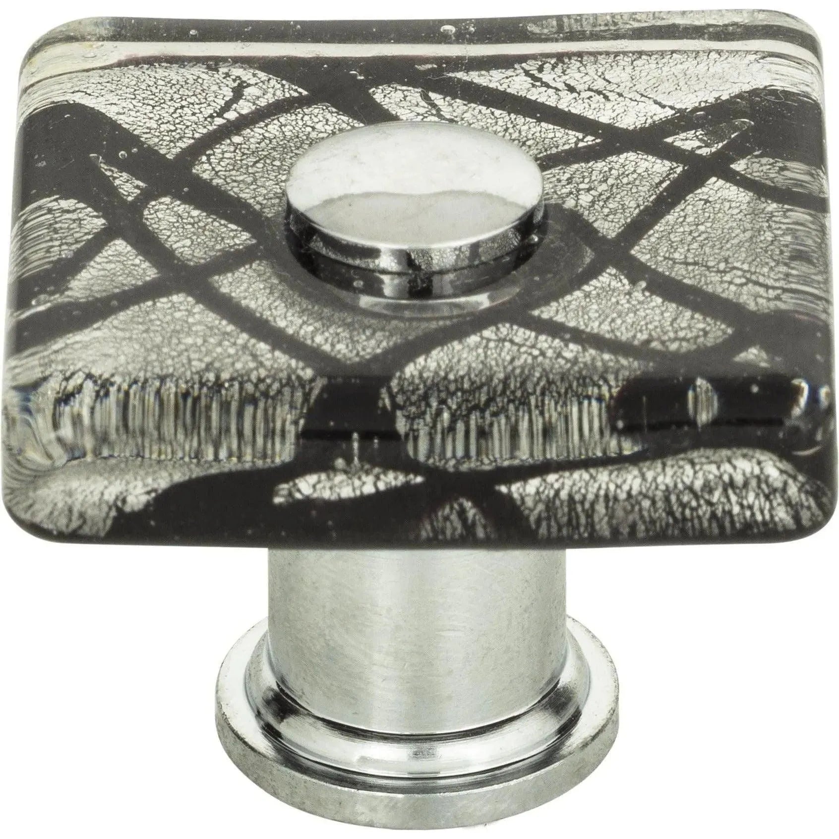 Atlas Homewares - Eclipse Glass Square Knob - 3207-CH | Montreal Lighting & Hardware