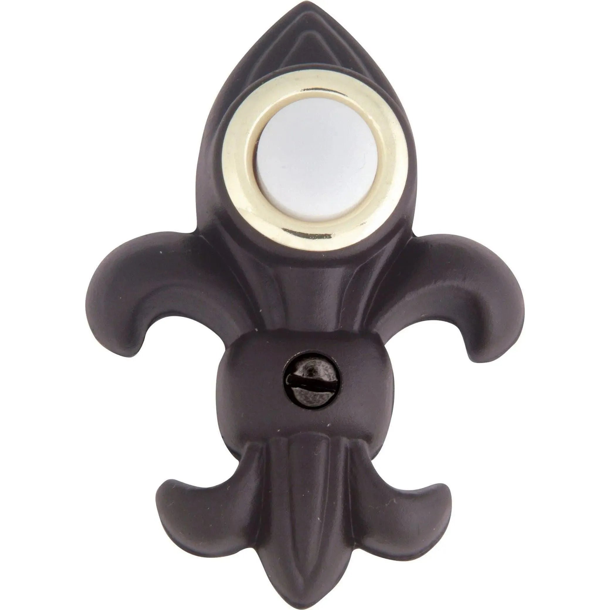 Atlas Homewares - Fleur de lys Door Bell - DB636-O | Montreal Lighting & Hardware